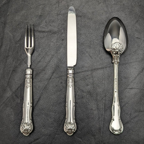 1832 British antique sterling silver cutlery set